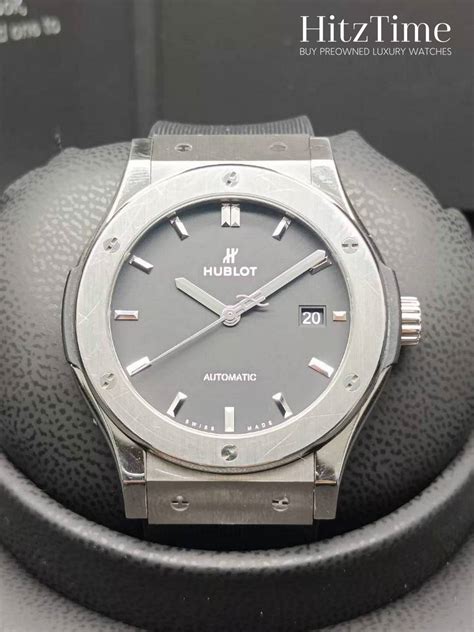 hublot classic fusion racing grey titanium 42mm|hublot classic fusion price.